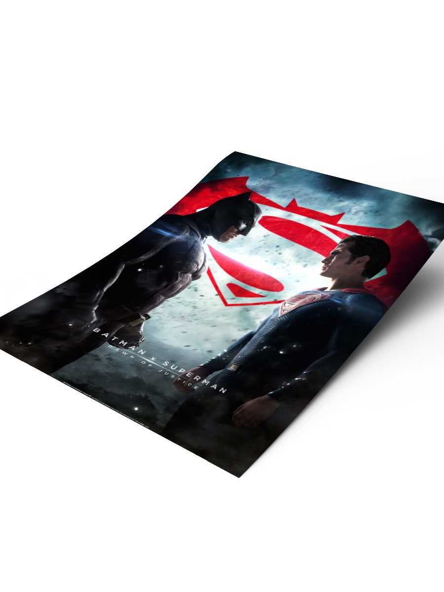 Batman vs Superman official art Poster, Çerçevesiz Tv Film Poster