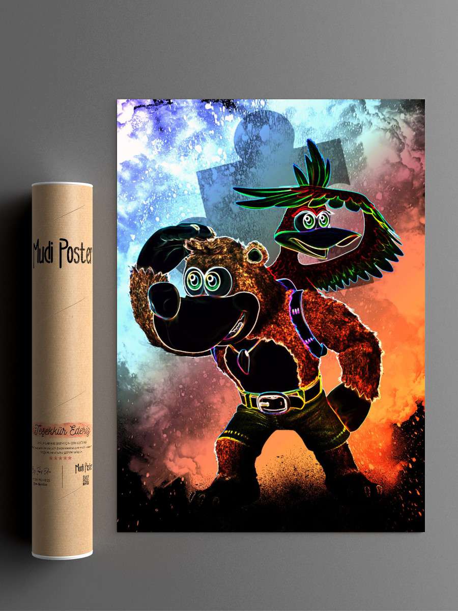 Bear and Bird Souls Anime Poster Çerçevesiz Yüksek Kalite Anime Duvar Poster