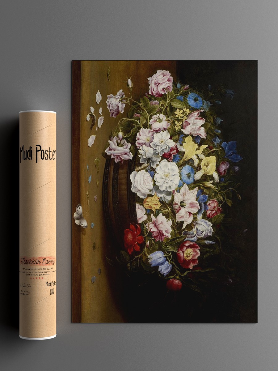 Beert Basket of Flowers Tablo Sanatsal Ünlü Ressam Poster Çerçevesiz Yüksek Kalite Poster