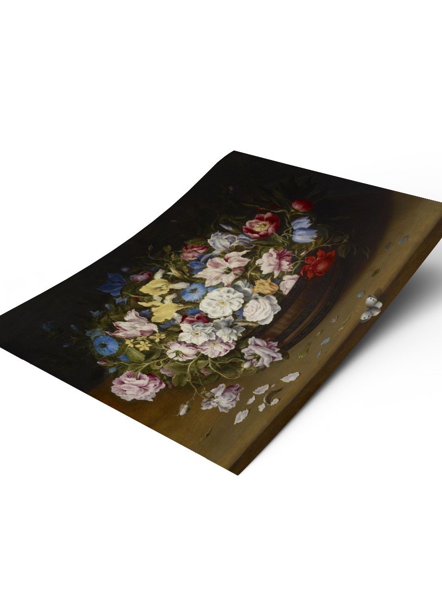 Beert Basket of Flowers Tablo Sanatsal Ünlü Ressam Poster Çerçevesiz Yüksek Kalite Poster