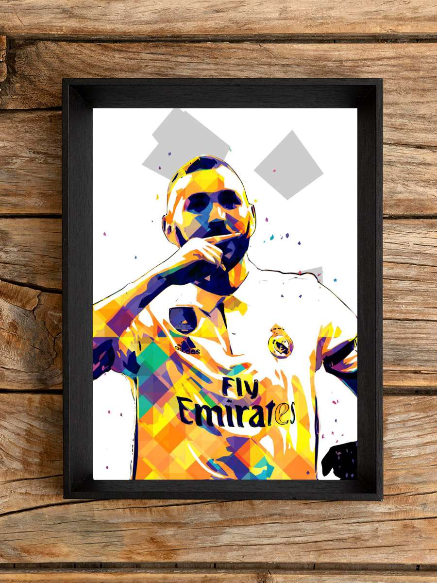 Benzema Futbol Poster Çerçevesiz Yüksek Kalite Futbolcu Duvar Poster