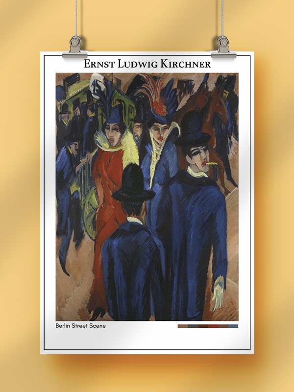 Ernst Ludwig Kirchner Berlin Street Scene Poster