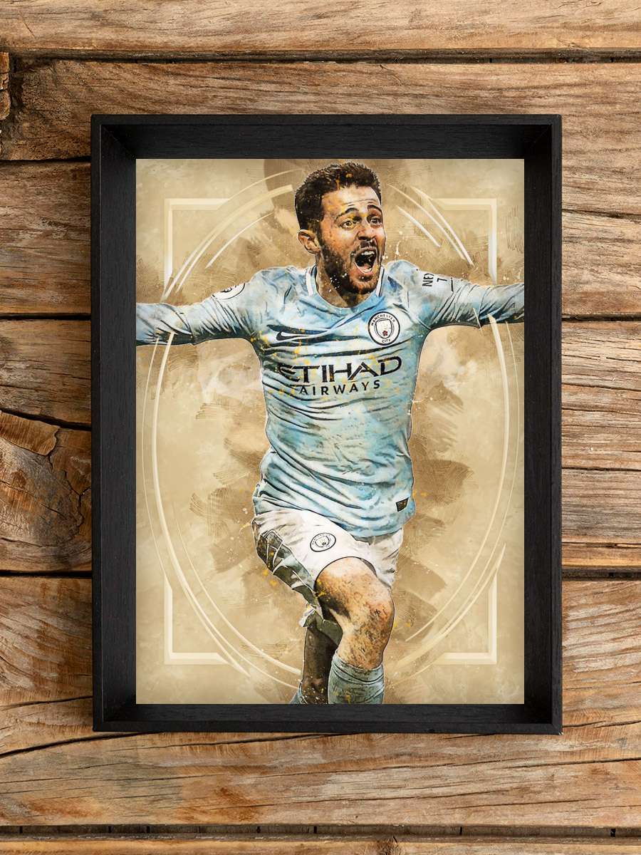 Bernardo Silva Futbol Poster Çerçevesiz Yüksek Kalite Futbolcu Duvar Poster