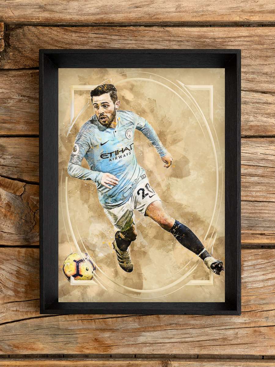 Bernardo Silva Futbol Poster Çerçevesiz Yüksek Kalite Futbolcu Duvar Poster