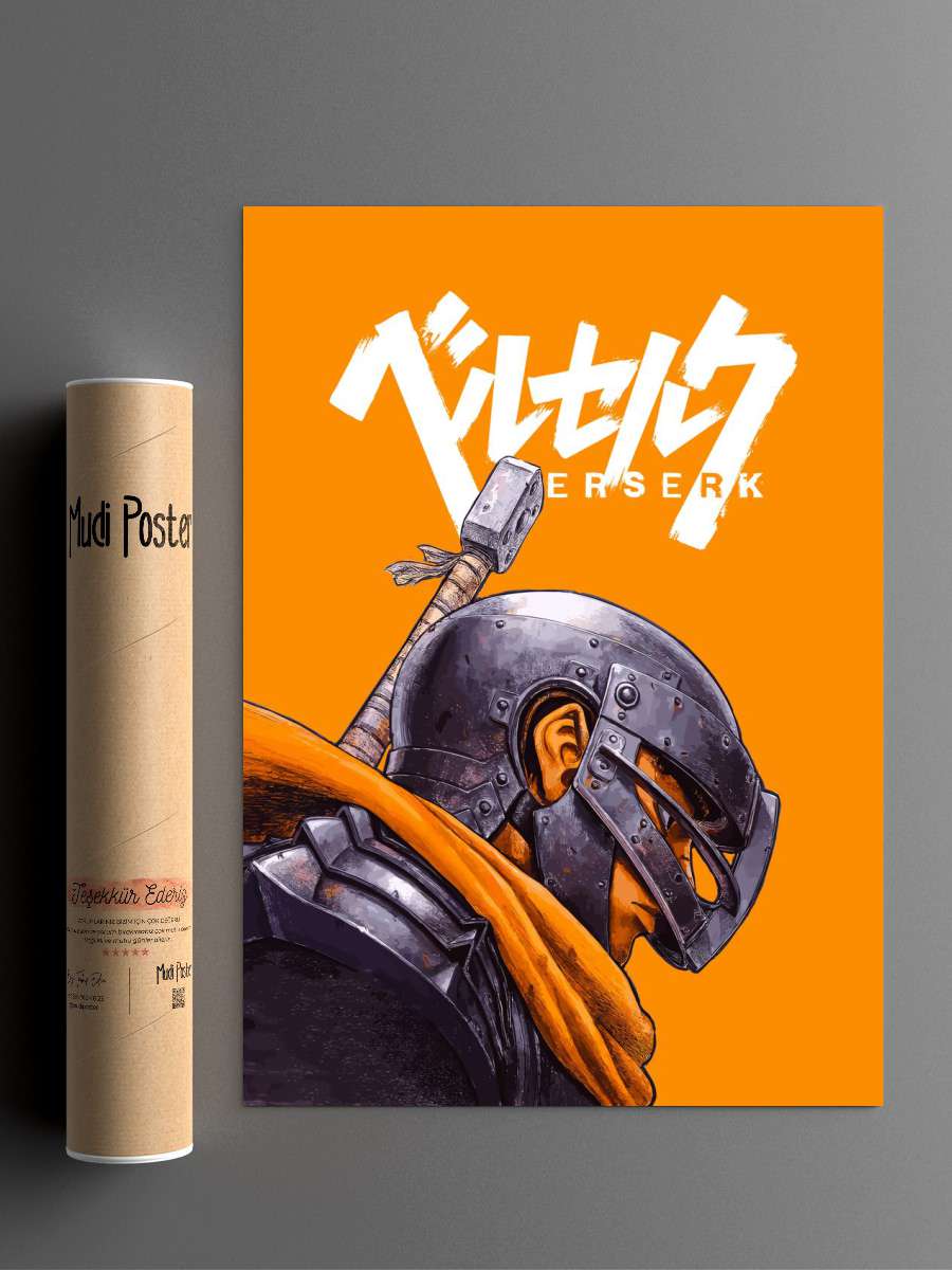 Berserk Animes Anime Poster Çerçevesiz Yüksek Kalite Anime Duvar Poster