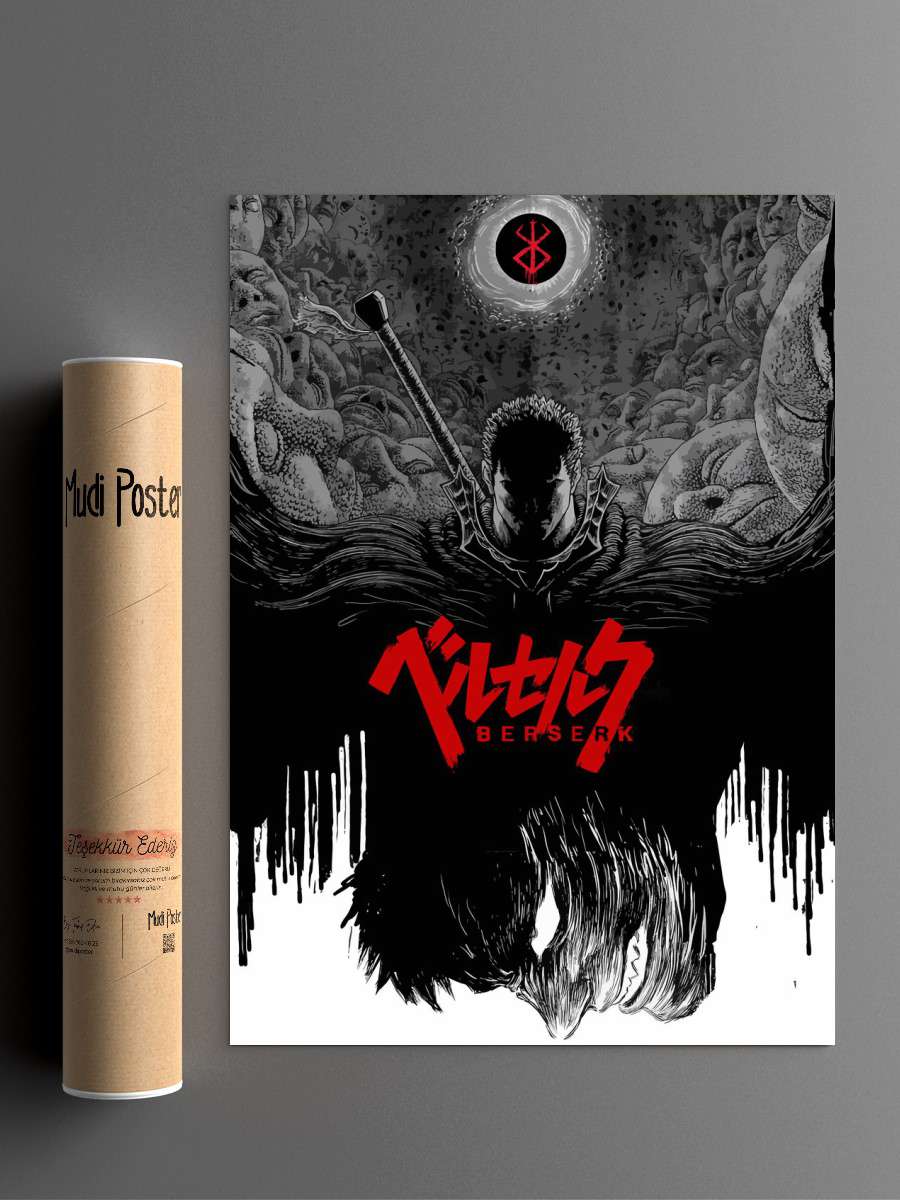 Berserk Art Anime Anime Poster Çerçevesiz Yüksek Kalite Anime Duvar Poster