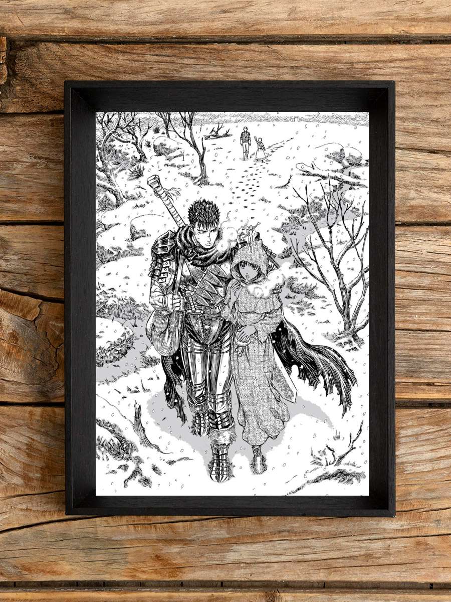Berserk Guts and Casca Anime Poster Çerçevesiz Yüksek Kalite Anime Duvar Poster