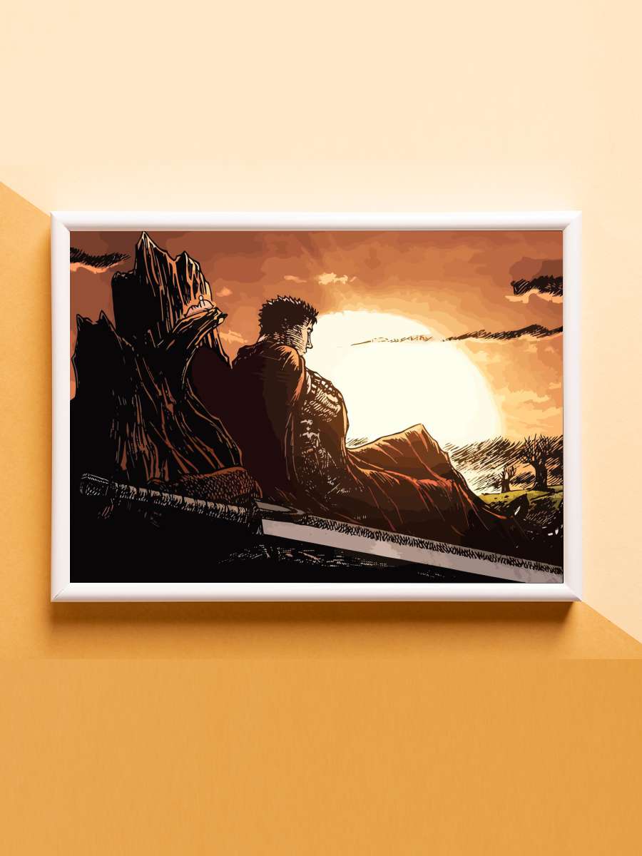 Berserk Guts Anime Poster Çerçevesiz Yüksek Kalite Anime Duvar Poster