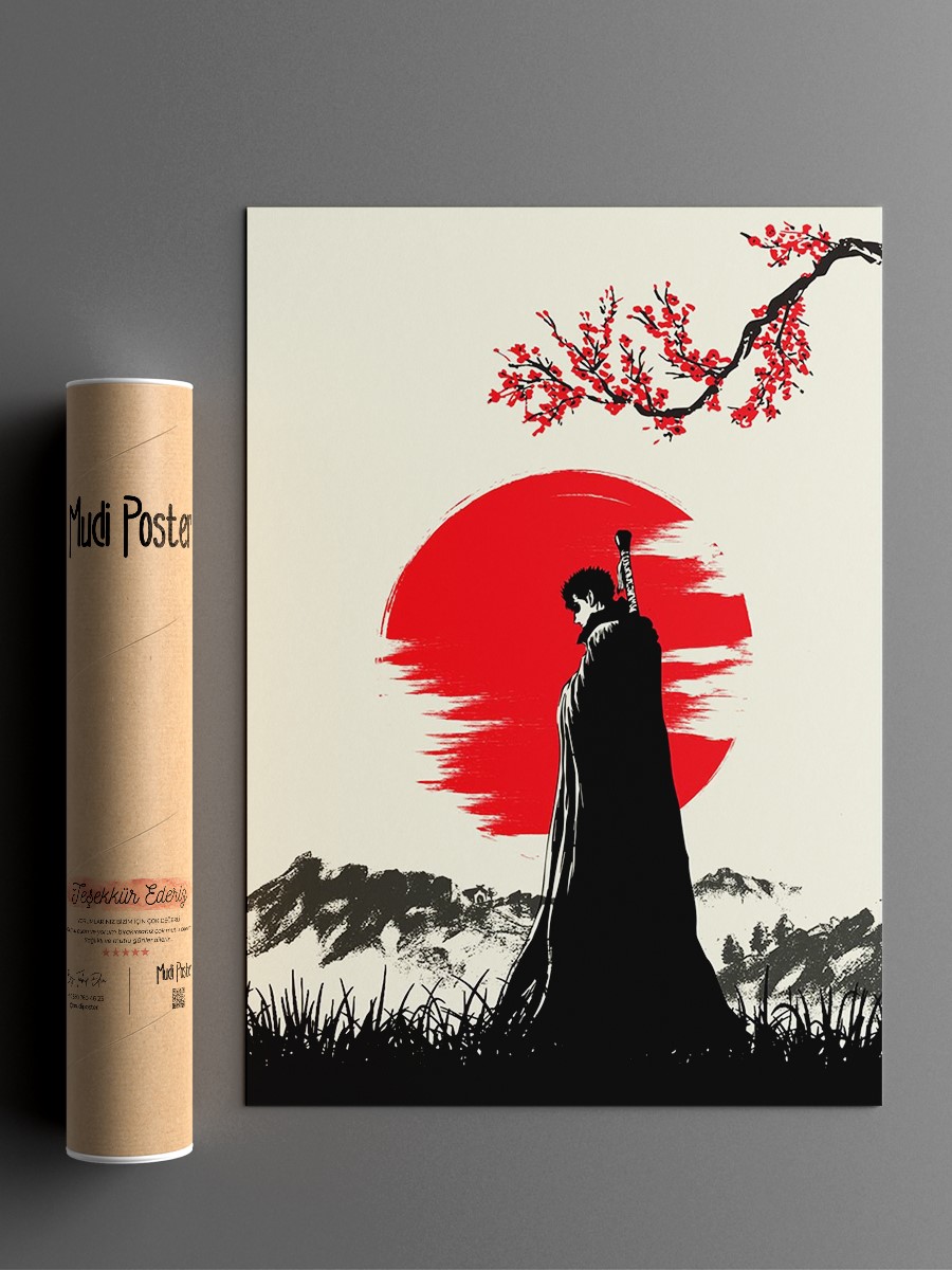 BERSERK GUTS Anime Poster Çerçevesiz Yüksek Kalite Anime Duvar Poster
