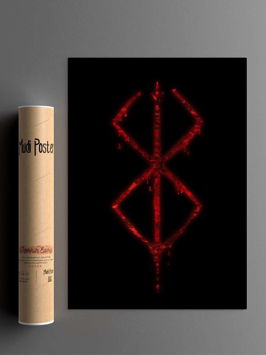 Berserk Anime Poster Çerçevesiz Yüksek Kalite Anime Duvar Poster