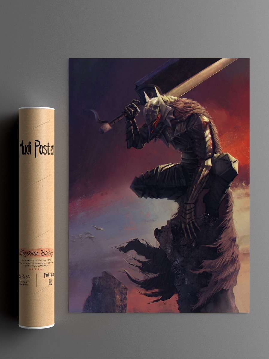 berserk Anime Poster Çerçevesiz Yüksek Kalite Anime Duvar Poster