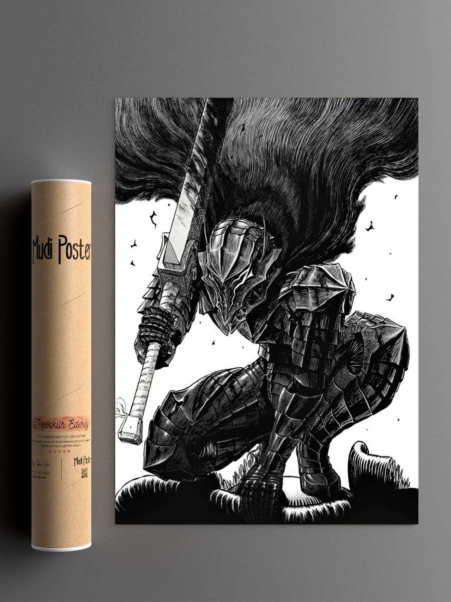 berserk Anime Poster Çerçevesiz Yüksek Kalite Anime Duvar Poster