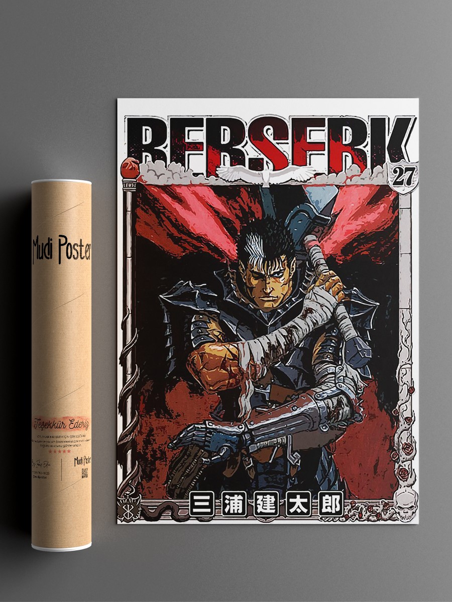 berserk Anime Poster Çerçevesiz Yüksek Kalite Anime Duvar Poster