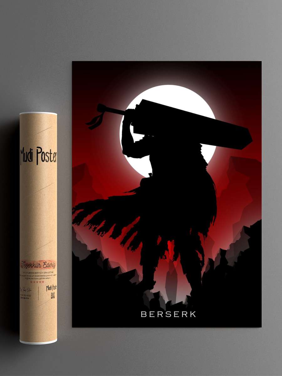 berserk Anime Poster Çerçevesiz Yüksek Kalite Anime Duvar Poster
