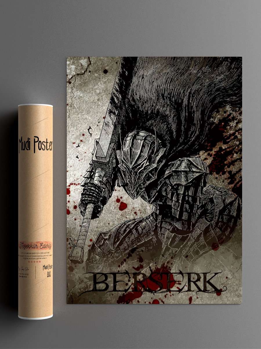 Berserk Anime Poster Çerçevesiz Yüksek Kalite Anime Duvar Poster
