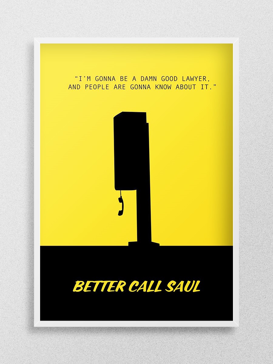 Better Call Saul Poster, Çerçevesiz Tv Film Poster