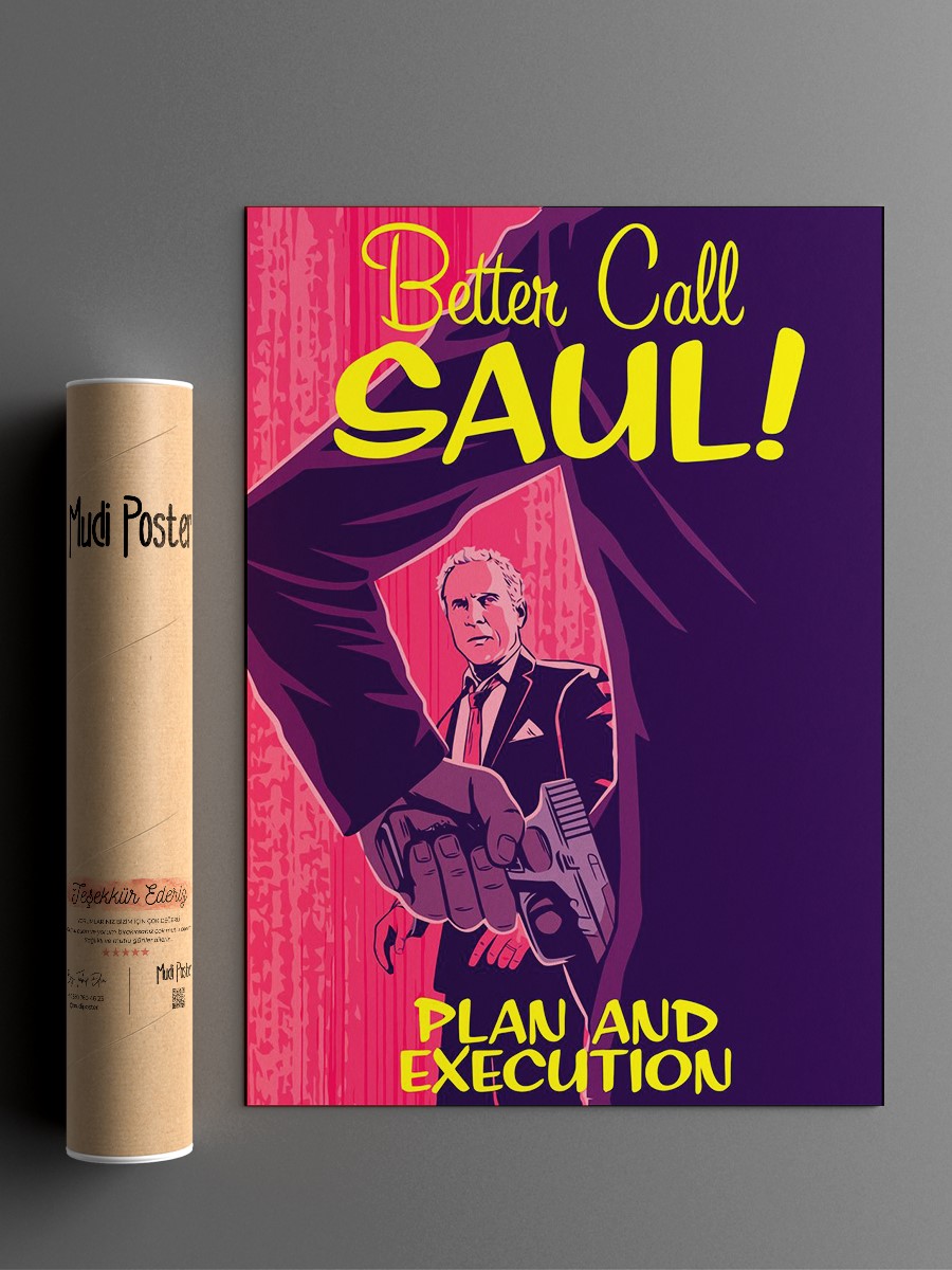 Better Call Saul Tv Show Poster, Çerçevesiz Tv Film Poster