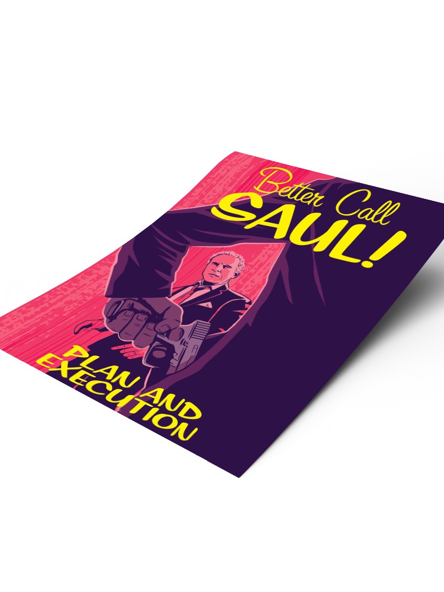 Better Call Saul Tv Show Poster, Çerçevesiz Tv Film Poster