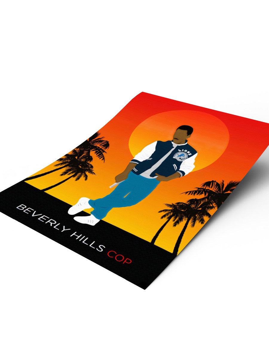 Beverly Hills Cop Poster, Çerçevesiz Tv Film Poster