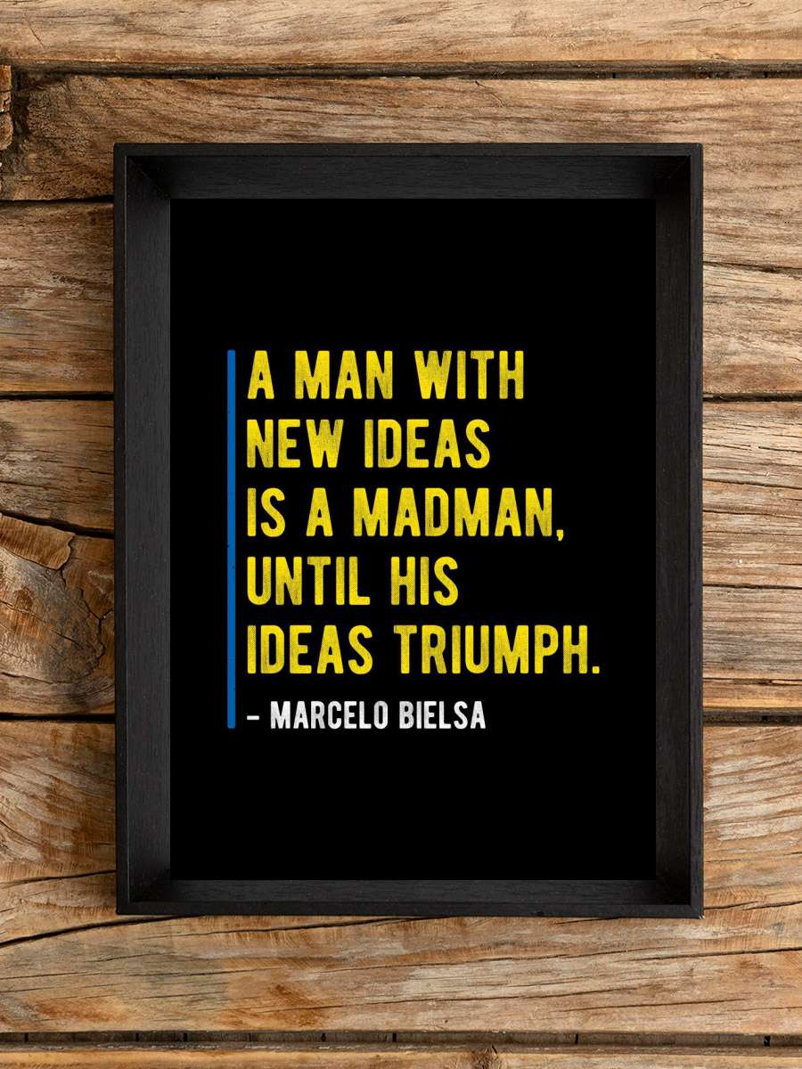 Bielsa Quote Futbol Poster Çerçevesiz Yüksek Kalite Futbolcu Duvar Poster