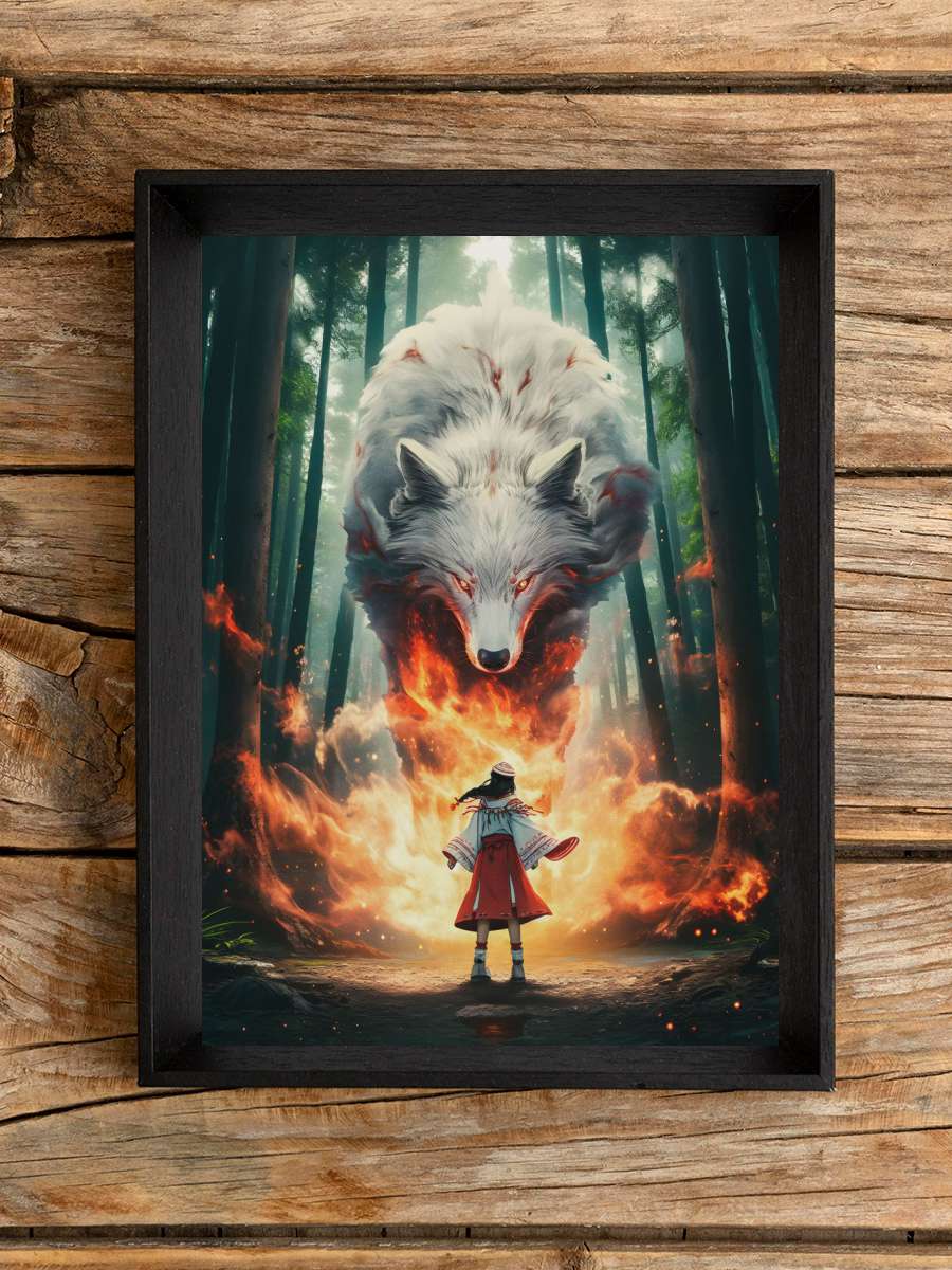 Big White Wolf Anime Poster Çerçevesiz Yüksek Kalite Anime Duvar Poster
