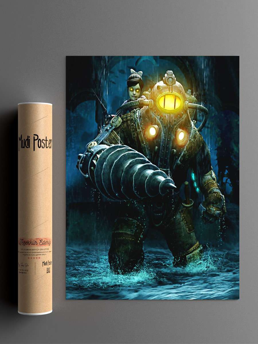 Bioshock Anime Poster Çerçevesiz Yüksek Kalite Anime Duvar Poster