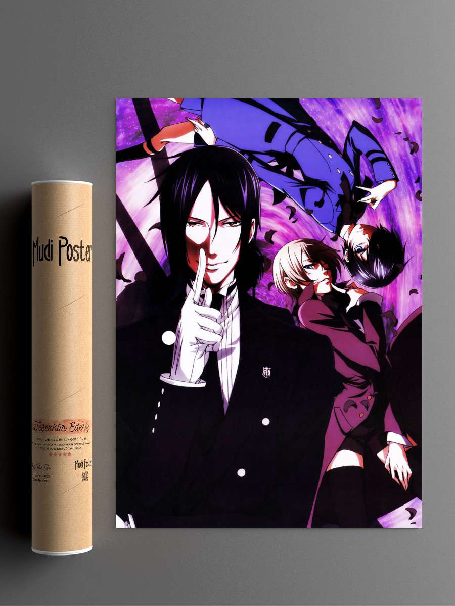 Black Butler Anime Poster Çerçevesiz Yüksek Kalite Anime Duvar Poster