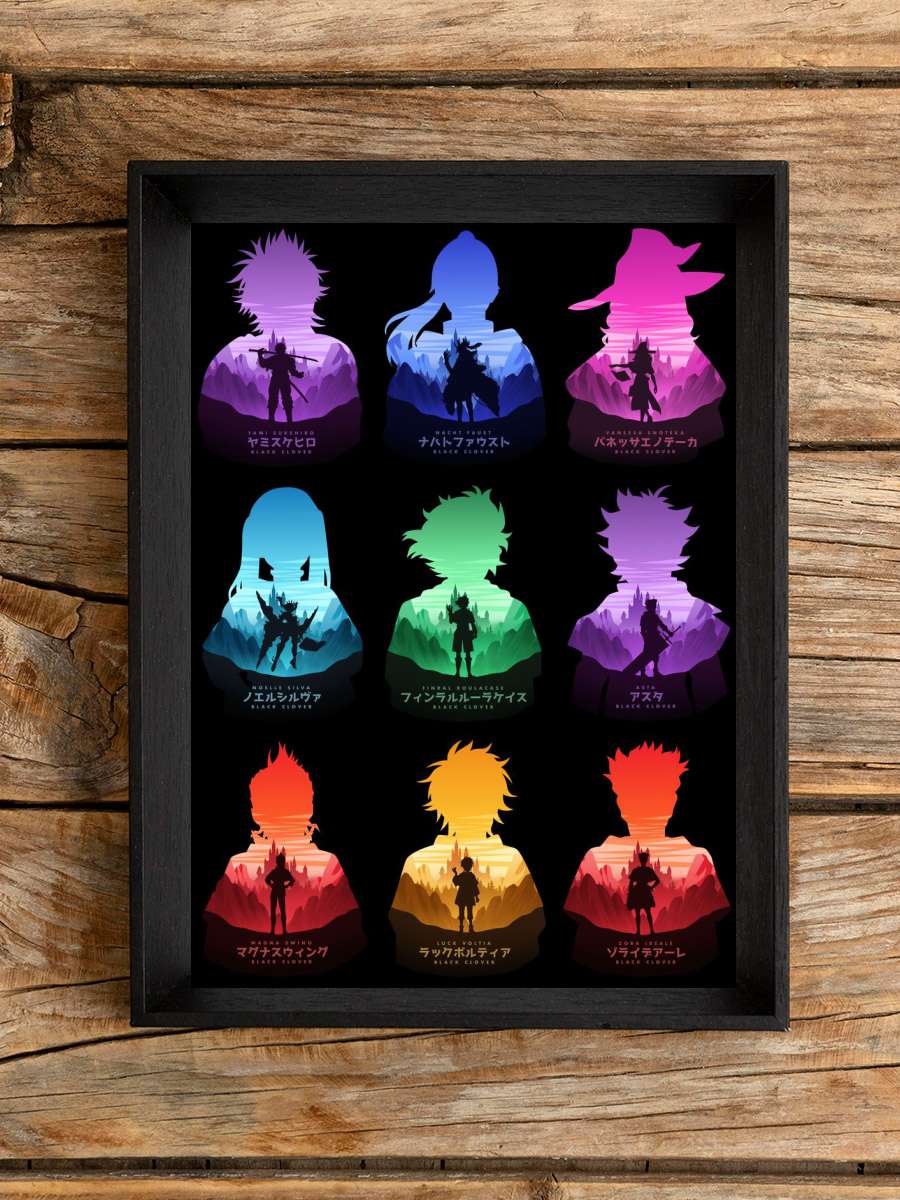 Black Clover Bulls Anime Poster Çerçevesiz Yüksek Kalite Anime Duvar Poster