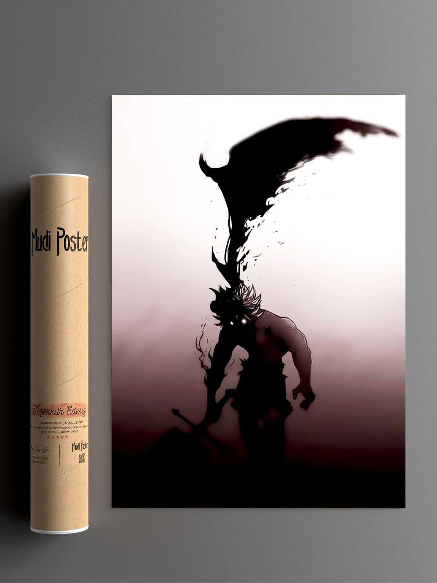 Black Clover Anime Poster Çerçevesiz Yüksek Kalite Anime Duvar Poster