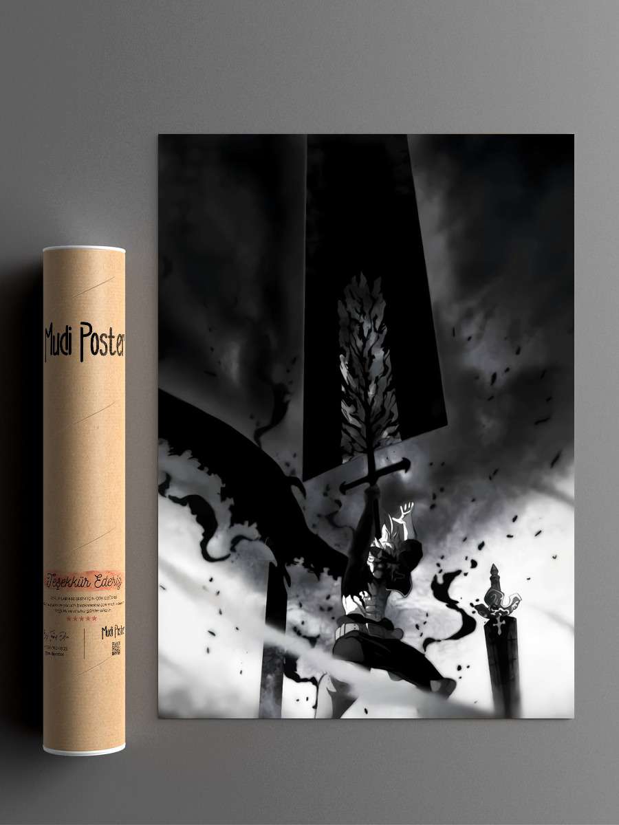 Black Clover Anime Poster Çerçevesiz Yüksek Kalite Anime Duvar Poster