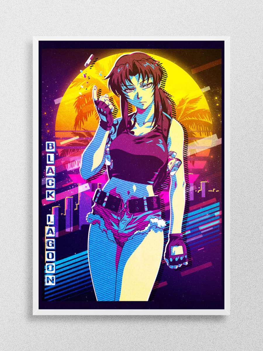 black lagoon retro Anime Poster Çerçevesiz Yüksek Kalite Anime Duvar Poster