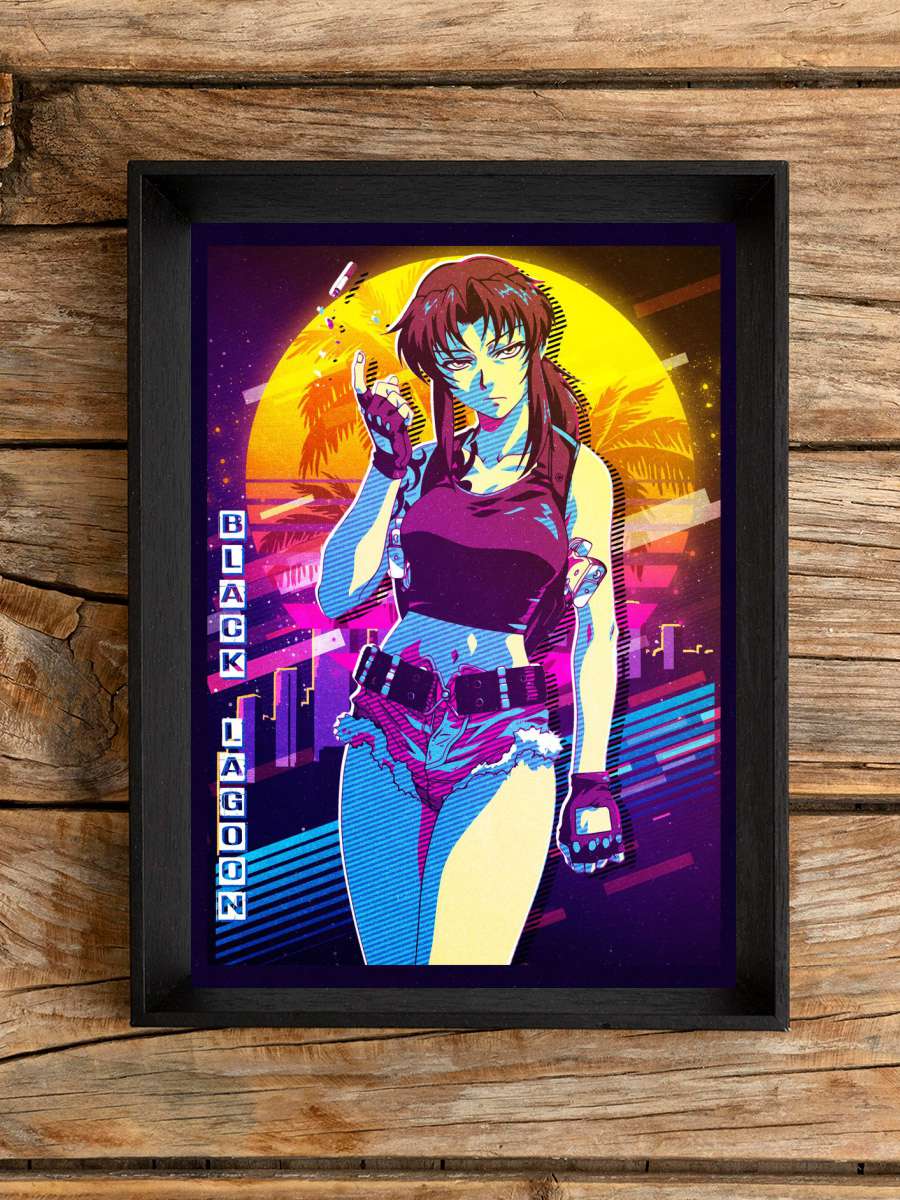 black lagoon retro Anime Poster Çerçevesiz Yüksek Kalite Anime Duvar Poster