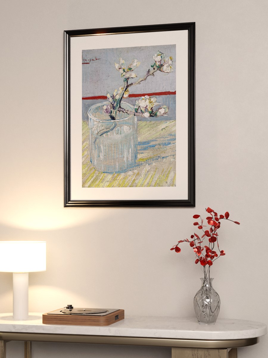 Blossoming Almond Branch Tablo Sanatsal Ünlü Ressam Poster Çerçevesiz Yüksek Kalite Poster