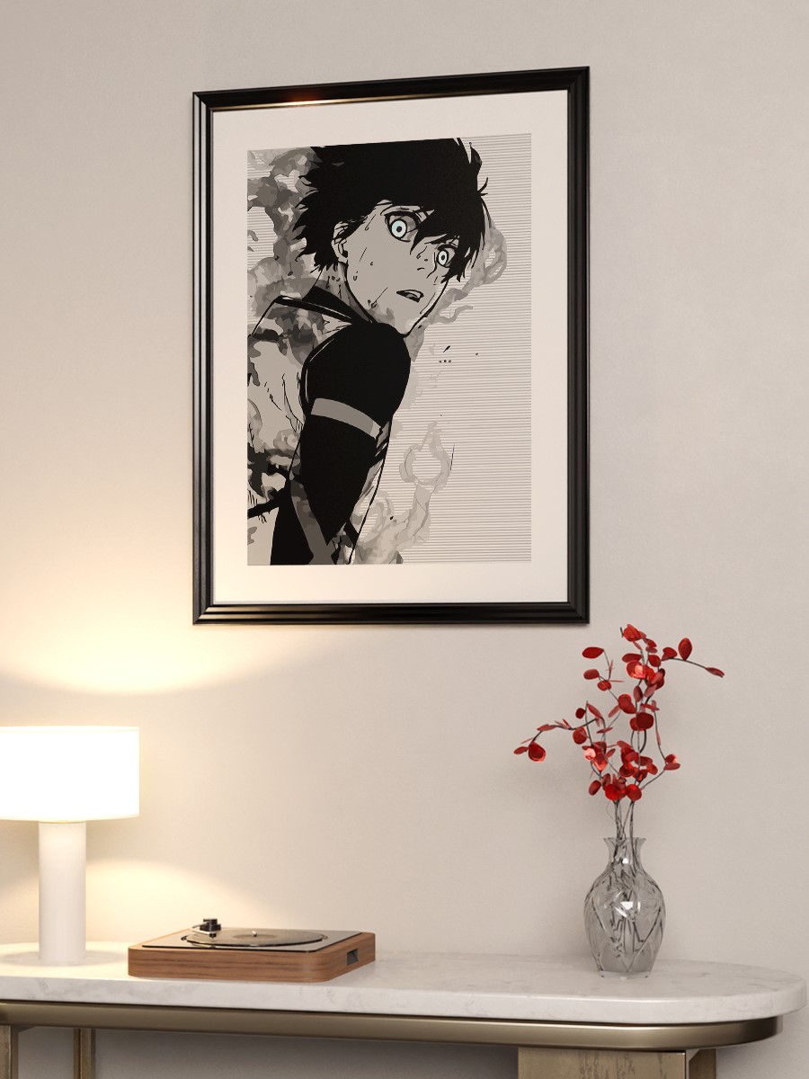 blue lock Anime Poster Çerçevesiz Yüksek Kalite Anime Duvar Poster