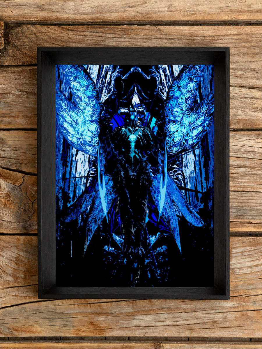 Blue Suprem Demon Anime Poster Çerçevesiz Yüksek Kalite Anime Duvar Poster