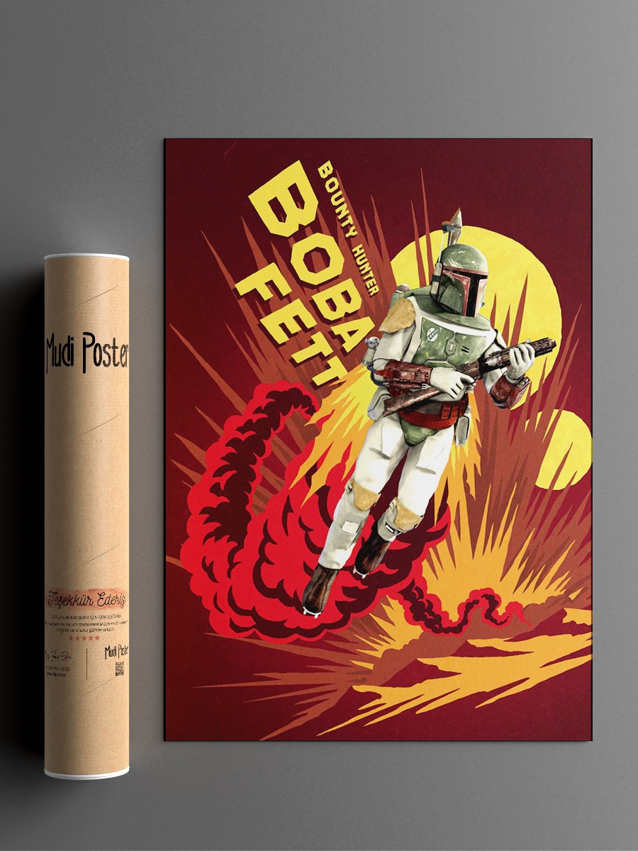 Boba Fett Poster, Çerçevesiz Tv Film Poster