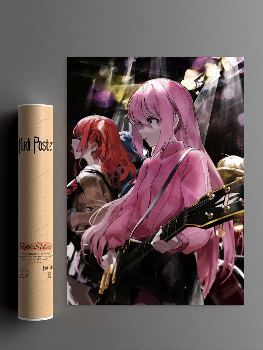 bocchi the rock Anime Poster Çerçevesiz Yüksek Kalite Anime Duvar Poster