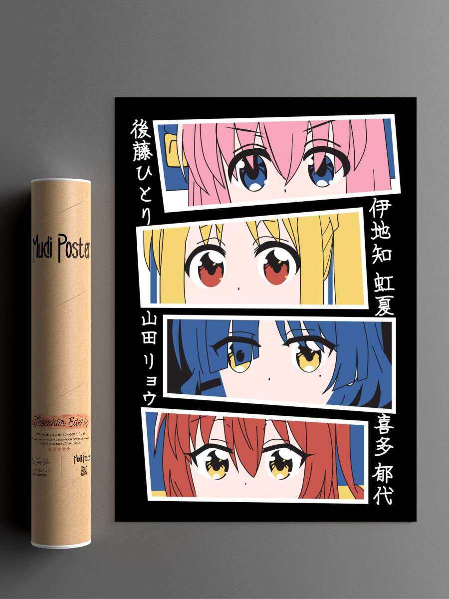 BOCCHI THE ROCK Anime Poster Çerçevesiz Yüksek Kalite Anime Duvar Poster
