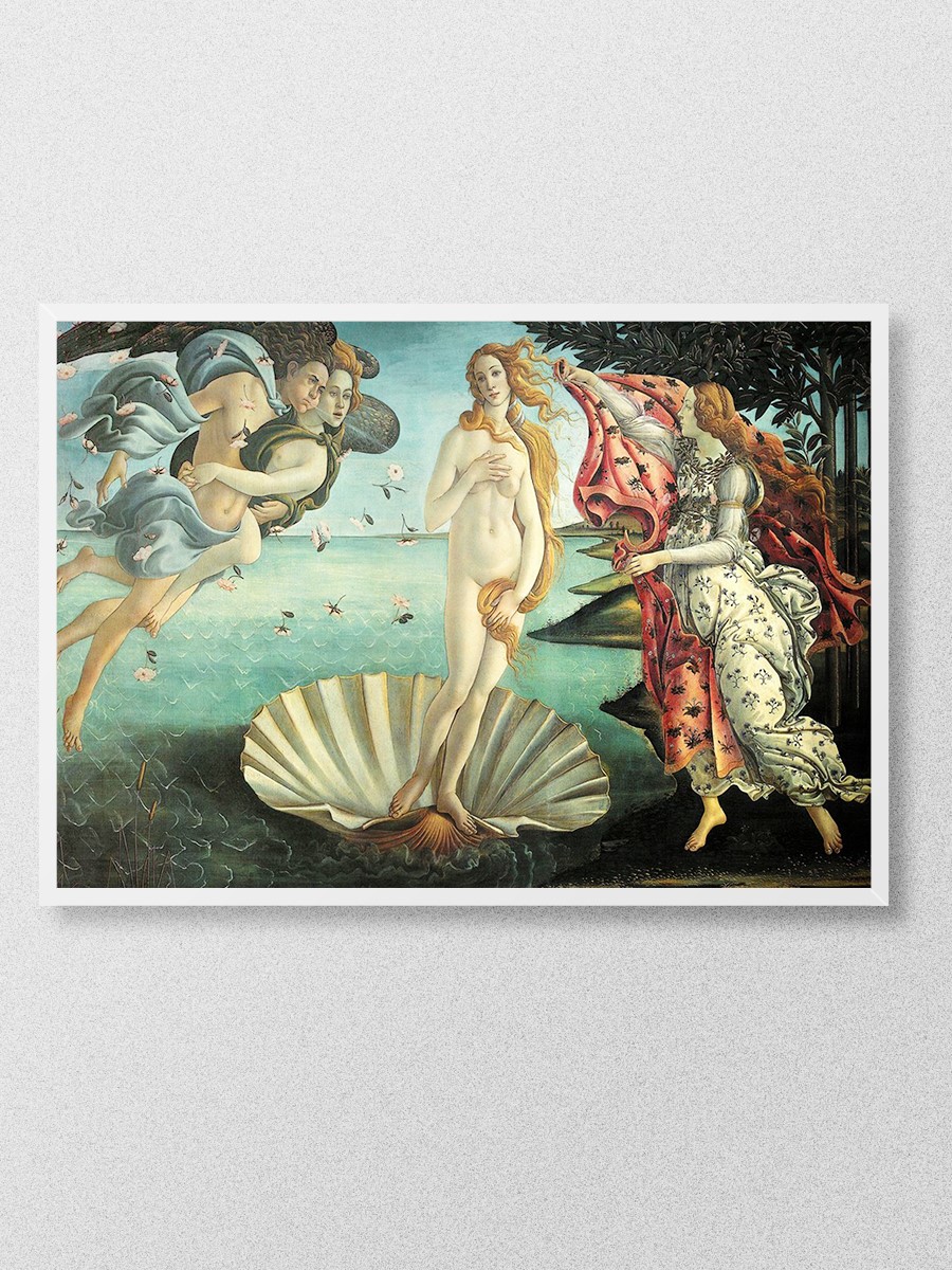 Botticelli Birth of Venus Tablo Sanatsal Ünlü Ressam Poster Çerçevesiz Yüksek Kalite Poster