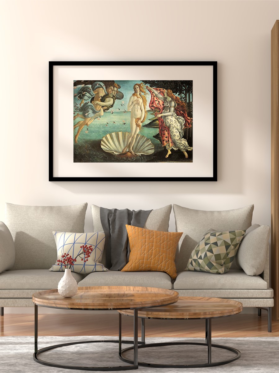Botticelli Birth of Venus Tablo Sanatsal Ünlü Ressam Poster Çerçevesiz Yüksek Kalite Poster