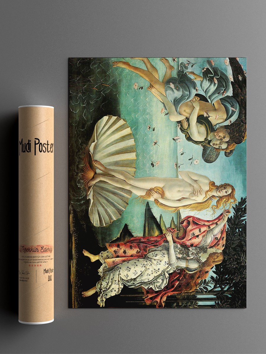 Botticelli Birth of Venus Tablo Sanatsal Ünlü Ressam Poster Çerçevesiz Yüksek Kalite Poster
