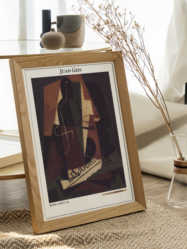 Juan Gris Bottle and Glass Poster