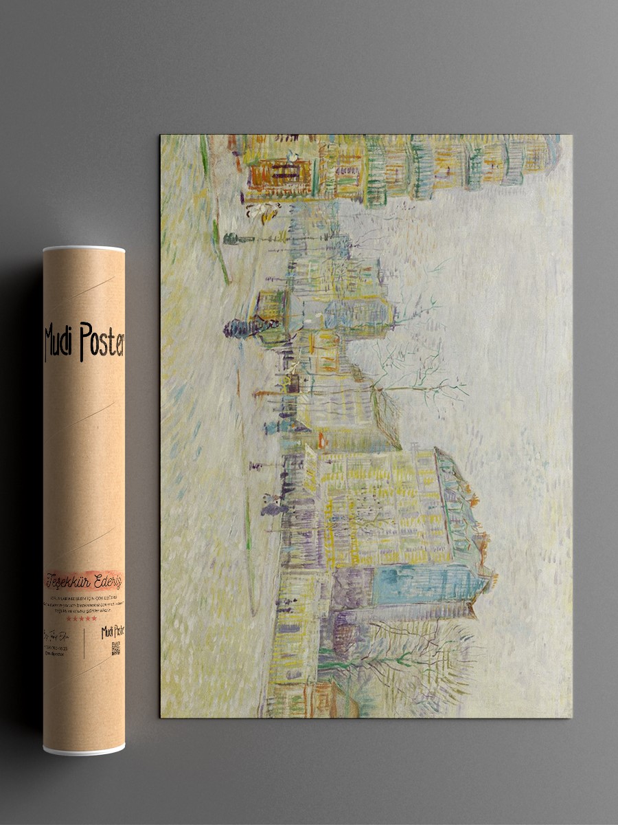 Boulevard de Clichy Tablo Sanatsal Ünlü Ressam Poster Çerçevesiz Yüksek Kalite Poster