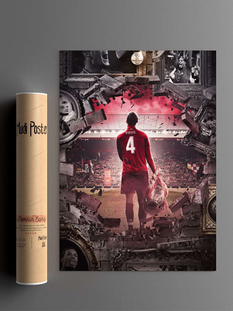 Brick wall Futbol Poster Çerçevesiz Yüksek Kalite Futbolcu Duvar Poster