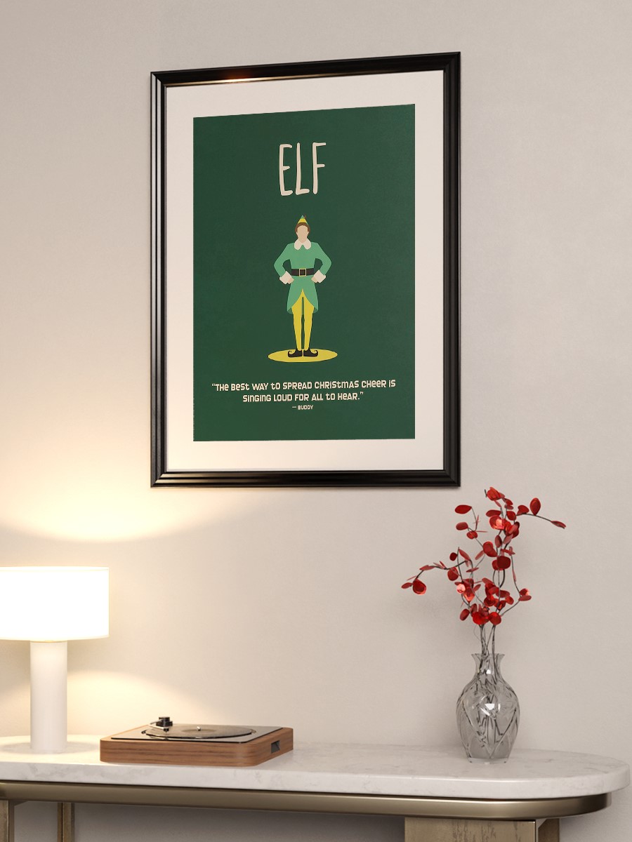 Buddy The Elf Will Ferrel Poster, Çerçevesiz Tv Film Poster