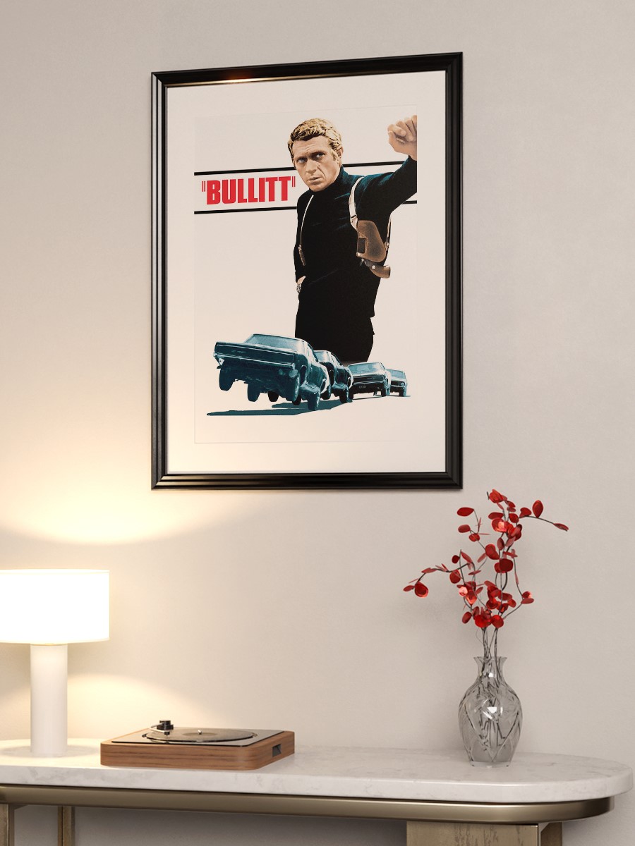 Bullitt Movie poster  Poster, Çerçevesiz Tv Film Poster