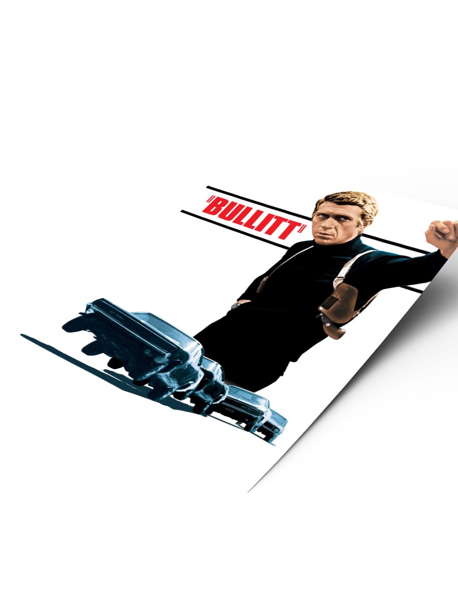 Bullitt Movie poster  Poster, Çerçevesiz Tv Film Poster