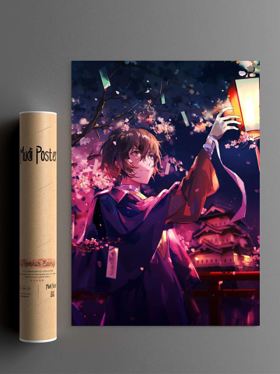Bungo Stray Dogs Dazai Anime Poster Çerçevesiz Yüksek Kalite Anime Duvar Poster