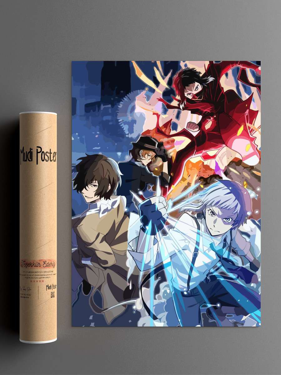 bungo stray dogs Anime Poster Çerçevesiz Yüksek Kalite Anime Duvar Poster