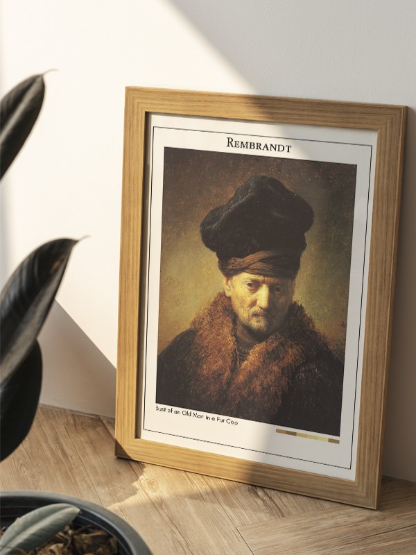 Rembrandt Bust of an Old Man in a Fur Cap Poster